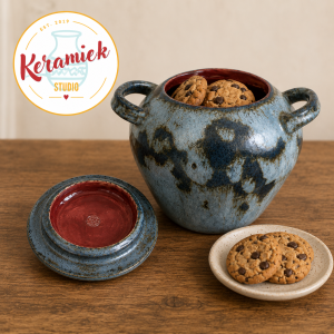 Rustic Handmade Ceramic Cookie Jar